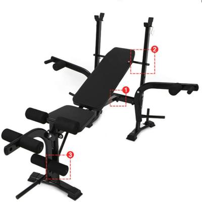 China Exercise Home Gym Building Fitness&Body Use Adjustable Weight Bench 171*110*52CM for sale