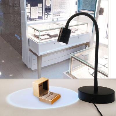 China 3W Back Boundary Pole Backdrop Counter Stand Up Counter Backdrop USB Projector Small USB Projector LED Jewelry Spotlight for sale