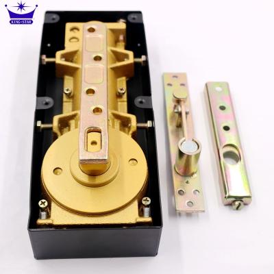 China Traditional professional design 90 degree plug-open hydraulic floor spring hinge for sale