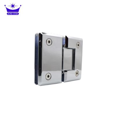 China 180 Degree Curve Stainless Steel Shower Door Pivot Modern Adjustable Soft Narrow Zinc Alloy Frameless Glass Hinge for sale