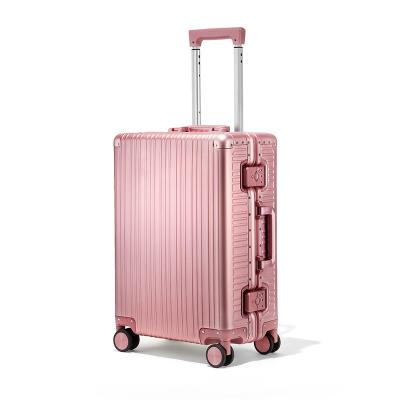 China Factory Direct Design Aluminum On Wheels Travel Trolley Aluminum Alloy Luggage Case With BOM / One-stop Service for sale