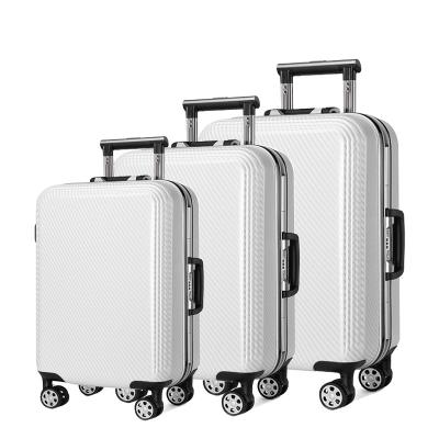 China PC Logo Printing Luggage Sets PC Hard Shell Suitcase Set Travel Trolley Luggage Bag for sale