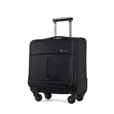 China 20212 Nylon New Style Small Laptop Trolley Case Carry On Luggage Nylon Polyester Material Suitcase 16