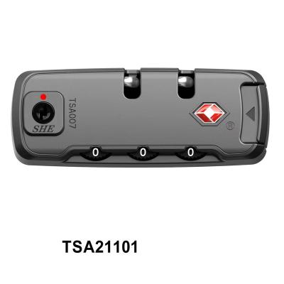 China TSA LOCK FOR LUGGGE CASE Customized TSA Lock Luggage Combination Zipper Travel Lock TSA21101 for sale