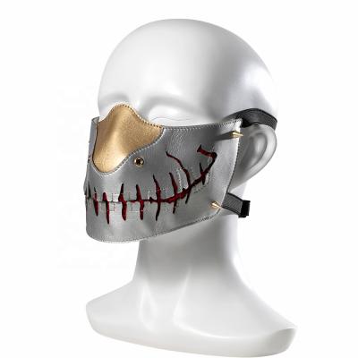 China Polyester Thermoplastic Story Mask Motorcycle Costume Human Skeleton Halloween Role Play for sale