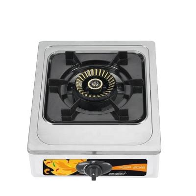 China Household Good Quality Stainless Steel Burner Gas Stove Tabletop Single Top Gas Cooker for sale