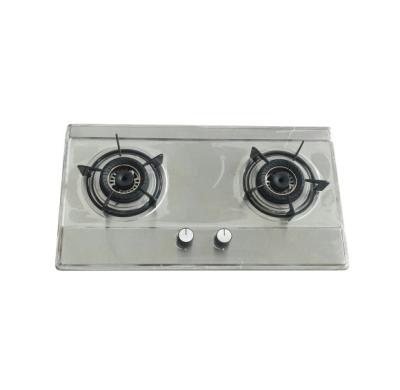 China Household 0.6mm Stainless Steel Construction In 2 Burner Household Deluxe Build In Gas Stove for sale