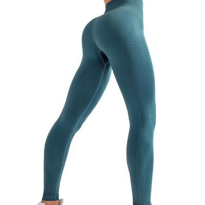 China Breathable Customize Super Solid Stretch Yoga Leggings Gym Workout Seamless Butt Lifting Black Gym Leggings Lu Line Up Leggings for sale