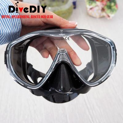 China Full Flexible Spearfishing Mask Freediving Snorkeling Mask Low Volume for sale