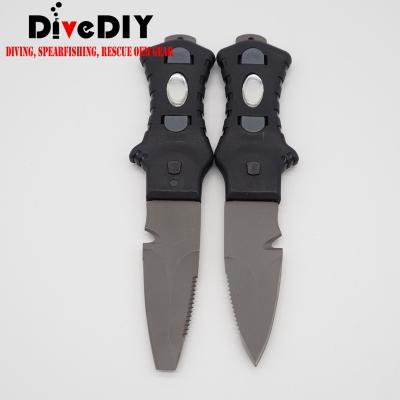 China Scuba Diving Or Watersport Titanium BCD Blunt Or Sharp Tip MiniScuba Dive Knife With Sheath And Line Cutter for sale