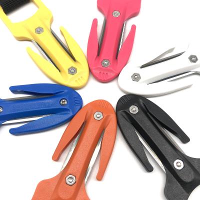 China DN-196-New Design Durable Scuba Diving Bilateral Colorful Safer Line Cutter for sale