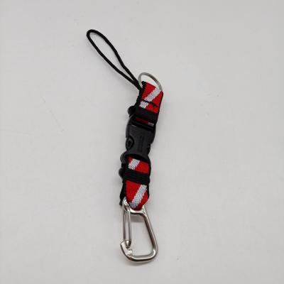 China Lanyard dive clip with webbing strap for sale