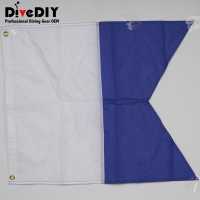 China Especially for spearfishing high quality blue and white flag diving flag for spearfishing for sale