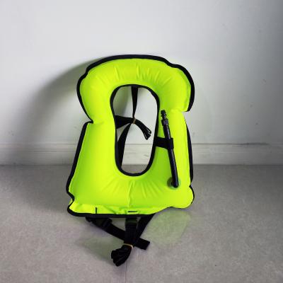 China Lightweight Inflatable Snorkel Safe Vest Freediving Swimming Safe Vest for sale