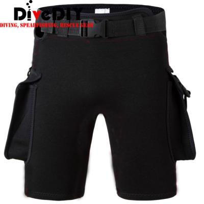 China Antibacterial 3mm Neoprene Tech Diving Shorts Mens Surf Shorts With Tool Pocket for sale