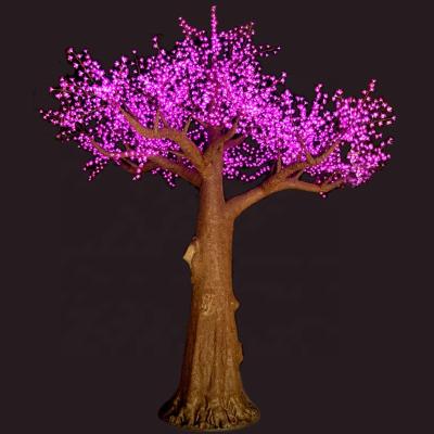 China IP65 Wedding Decoration Ramadan Tree Lamp Outdoor Waterproof Giant Christmas Tree Lamp Holiday 16ft Led Cherry Blossom Branch Lights for sale