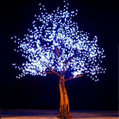 China Outdoor White Christmas Tree Plant Garden Wedding Decoration Holiday Light 10ft Led Cherry Tree Lamp for sale