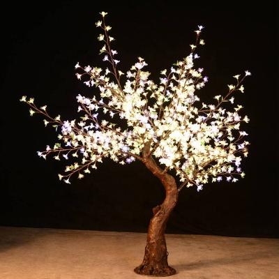 China Tree Plant Garden Wedding Decoration Holiday Ramadan Lamp 6.5ft Outdoor White Christmas Led Cherry Tree Light for sale