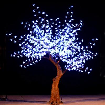 China Outdoor Christmas Tree Garden Wedding Street Decoration Holiday Ramadan 2m RGB Multi Color Led Cherry Blossom Tree Light for sale