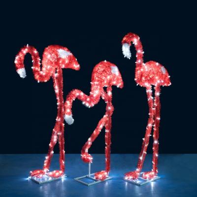 China New Led Customization Use Christmas Light Commercial Outdoor Waterproof Pattern Decorations Giraffe Zebra 3d Flamingo for sale