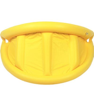 China Parent-child durable mother-child infant swimming ring with tent seat removable yacht thickened double border swimming ring for sale