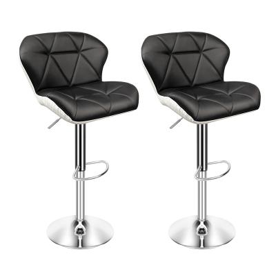 China Modern Dining Set Of 2 Modern Bar Chairs Chairs Adjustable Swivel Bar Stools Kitchen Counter Dining Chairs For Home Office Living Room for sale