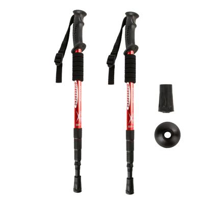 China Trekking Poles Camping Hiking Adjustable Telescopic Walking Sticks Trekking Poles Walking Poles Ultralight Portable Mountain Aluminum for sale