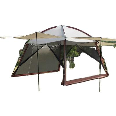 China Portable Outdoor 8-10 People Camping Tent Set Insect Repellent Net Gauze Pergola Canopy Manufacturer Supply for sale