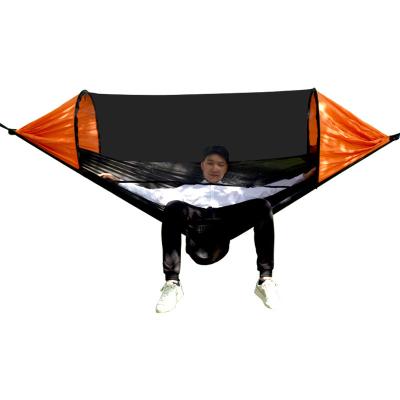 China Portable full-automatic quick-opening pole mosquito net, detachable outdoor mosquito repellent anti-rollover nylon hammock for sale