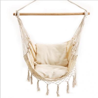 China Modern Garden Hammock Chair Dormitory Outdoor Swing Hanging Hanging Chair with Cushion Pillow Modern Nordic Style Home NC Oak (Original) for sale