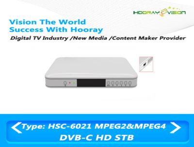 China Irony DVB C HD Set Top Box Support PVR Advertisment 8MB FLASH With USB HDMI for sale