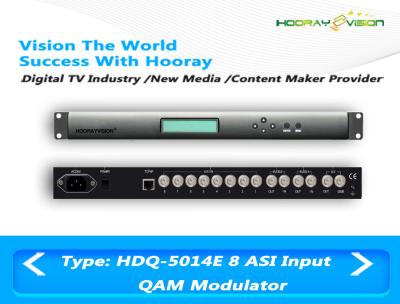 China Multiplexing Scrambling Digital TV Modulator , 4 IN1 ASI QAM Modulator for sale