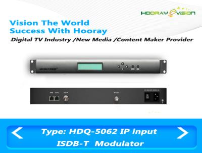 China Digital TV ISDB T Modulator Dual Frequencies Output Support PID Remapping for sale