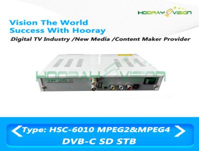 China H.264 DVB C Set Top Box Video Format 50Hz / 60Hz Multiple Language Metal Casing for sale