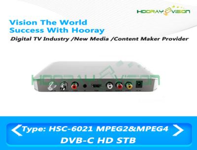 China Caixa superior ajustada sem carta 75 Ω de HD DVB C com áudio do Dolby do porto 1080P de H264 HDMI à venda