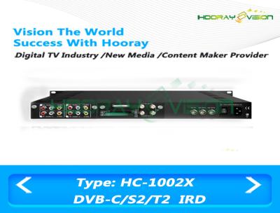 China Digital TV Satellite Receiver DVB - C / S / S2 Input With 2 Tuner IRD 2 CAM slot V1 for sale