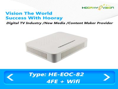 China Active Fiber To The Home Equipment 4 FE EOC Slave Terminal 7.5 MHZ - 65 MHZ for sale