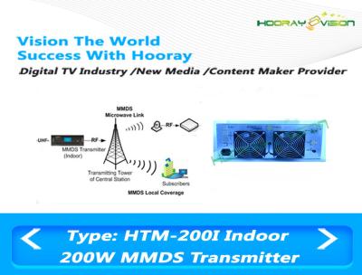 Cina materiale terrestre senza fili di ironia QPSK DVB C del trasmettitore dell'interno DTV MMDS di 200W in vendita