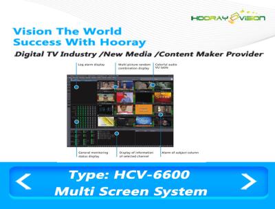 China H 264 Mpeg TS Stream Broadcast Source Monitoring System Windows / Linux Operating for sale