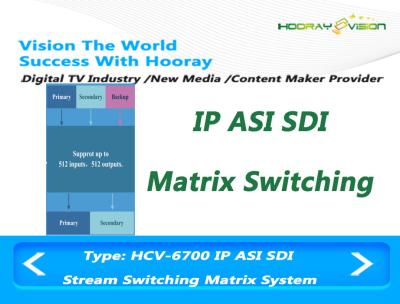 중국 IP ASI SDI를 흐르는 DVB IPTV OTT 전파 중계소 생중계 비디오는 스위치 행렬 체계의 기초를 두었습니다 판매용