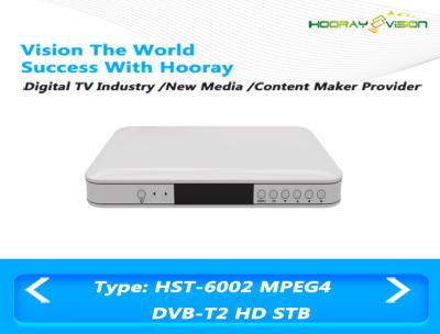 China Receptor de satélite lleno del set-top box H 264 terrestres HD STB del T2 de DVB con Smart Card USB 2,0 en venta