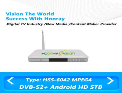 Cina Tasso bianco di simbolo del decoder IPTV HD 75ohm 1.5-45 MSPS di Digital TV DVB S2 in vendita