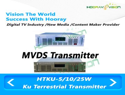 China Indoor Ku Band Transmitter , 10-25 W Wireless Digital TV Antenna Transmitter for sale