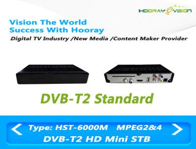 China 75 T2 lleno MPEG4, 10 CA 90-250 V de la caja DVB de Ω HD Digitaces TV del set-top box del vatio 1080P en venta