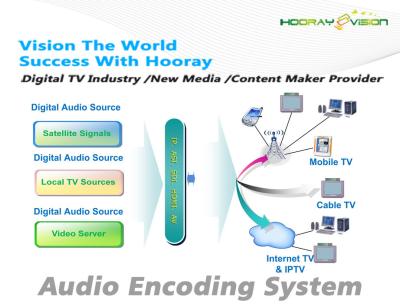 China Multi Screen Digital Media Content Creation TV Audio Transcoding System for sale