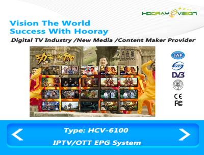 China ISO Digital Media Content Creation For EPG Guide On IPTV OTT DVB Platform for sale