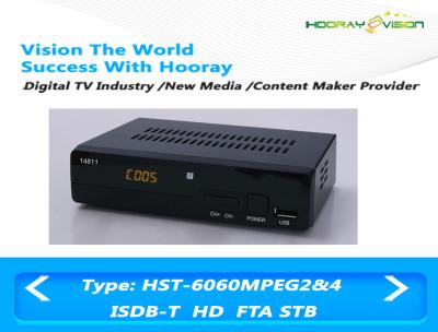 China T2 de Dvb del set-top box del MPEG 4 AVC H.264 FTA ISDB-T con PVR USB Media Player en venta