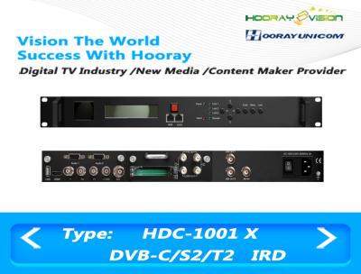 China Digitale Satellietontvangers dvb-c van de dvb-T2 dvb-S2 de steuncam Inputasi IP output Te koop