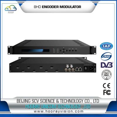 China HEM-2128H 8HD input Encoder Modulator for DVB-T system or Cable TV system for sale