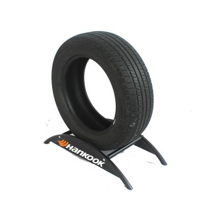 China Portable Single Layer Tires Display Spikes / Free Standing Custom Metal Tire Rack Tire Eco - Friendly for sale